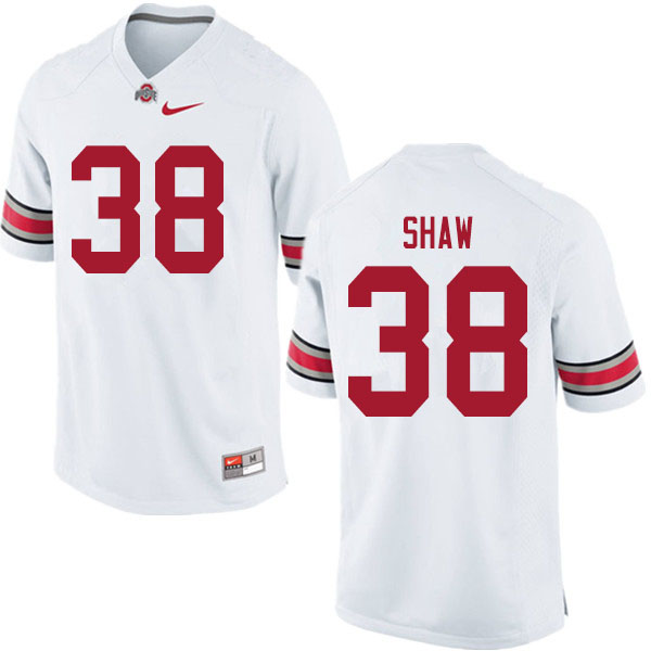 Ohio State Buckeyes #38 Bryson Shaw College Football Jerseys Sale-White